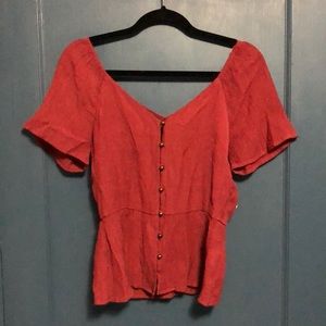 Dark burnt orange blouse